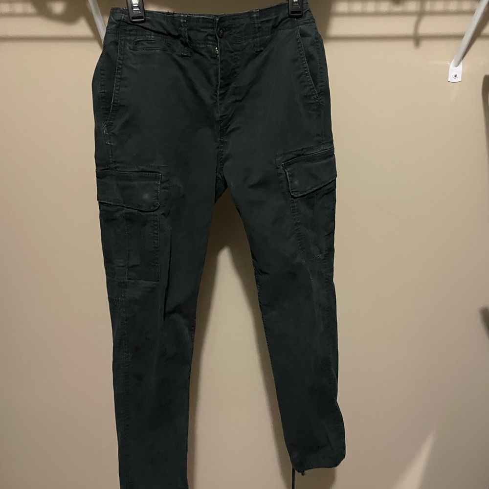 Men's Black Cargo Pants AEO, 28x32